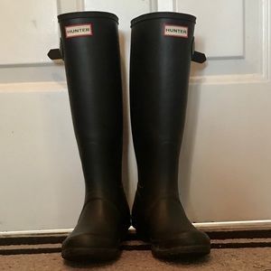 Hunter Boots - Matte Black, Women’s Size 7